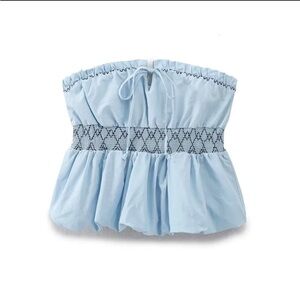 NWT Strapless Smocked Top